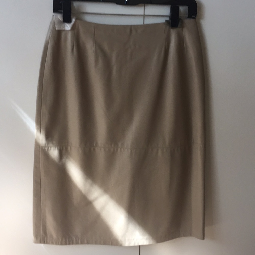 A Line Leather skirt